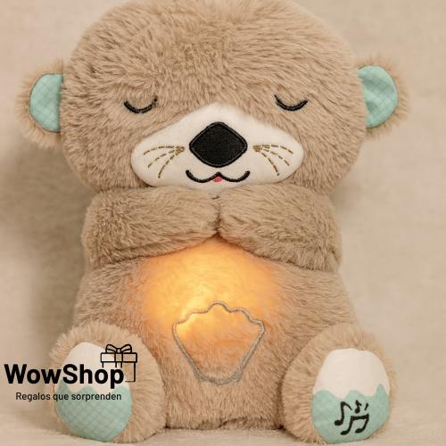 Nutria Relajante para Bebés – Luz Suave, Sonidos y Respiración Rítmica